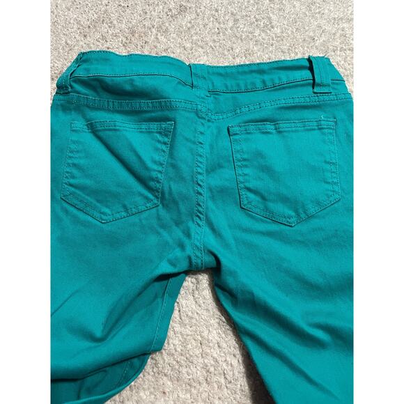 Jalate Women's Size 5 Low Rise Skinny Fit Jeans Teal Green JJ1044F - Picture 7 of 9